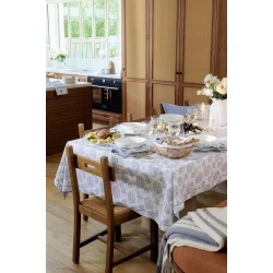 Lexington Floral Printed Organic Tablechloth, 150 x 350 cm