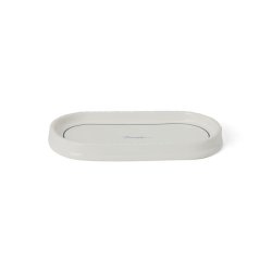 Lexington Icons Porcelain Cosmetic Tray, White/Beige