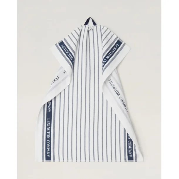 Lexington Kitchen Towel Terry, White/Blue
