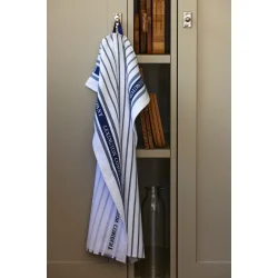 Lexington Kitchen Towel Terry, White/Blue