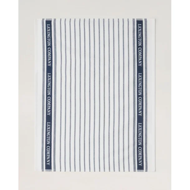 Lexington Kitchen Towel Terry, White/Blue