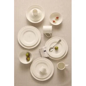 Lexington Porcelain Mug,  White/Beige