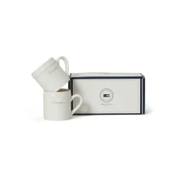 Lexington Porcelain Espresso Mug set 2 pcs., White/Beige