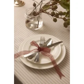 Lexington Porcelain Dinner Plate, white/beige, gaves�t m. 4 stk.