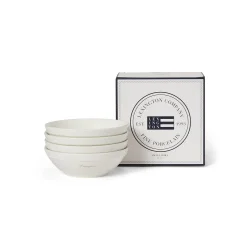 Lexington Porcelain Small Bowl,  white/beige, gaves�t m. 4 stk.