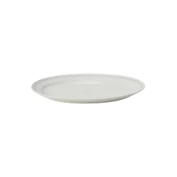 Lexington Porcelain Oval Platter, White/Beige