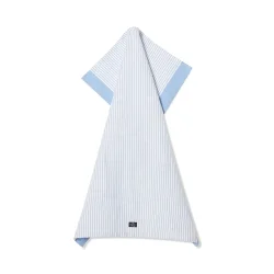 Lexington Linen Blend Kitchen Towel, White/Blue