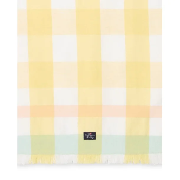 Lexington Checked Linen Blend Kitchen Towel