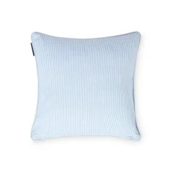 Lexington Striped Organic Cotton Pude-betr�k, Bl�/Hvid