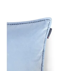 Lexington Logo Organic Cotton Velvet Pudebetr�k, Blue