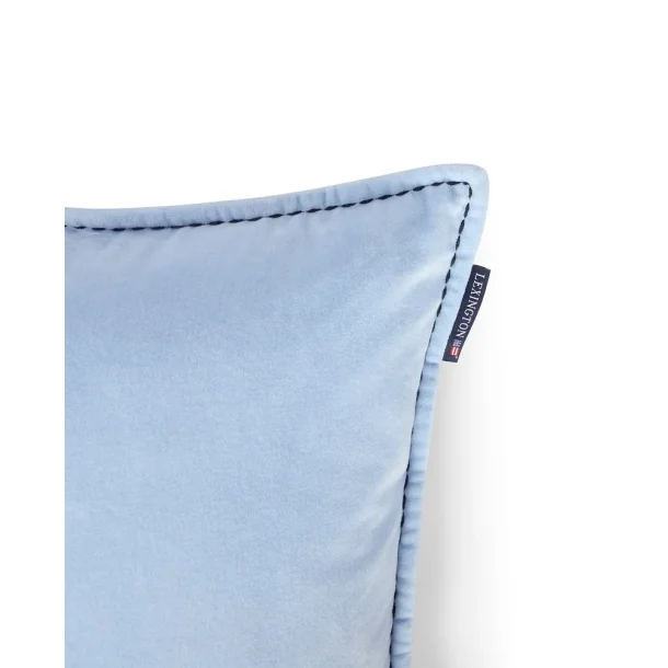 Lexington Logo Organic Cotton Velvet Pudebetr�k, Blue