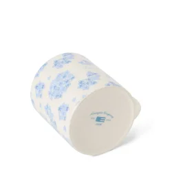 Lexington Floral Mug in Stoneware, White/Blue