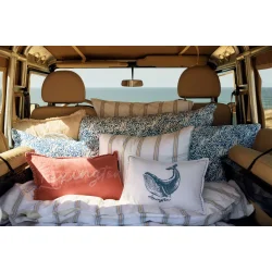 Lexington Dobby Striped washed Cotton Bed Set, 140 x 200 cm