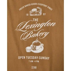 Lexington Bakery Printed Organic Cotton Kitchen Towel, Fudge/white