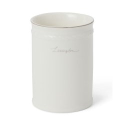 Lexington Icons Porcelain Toothbrush Mug, Beige