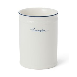 Lexington Icons Porcelain Toothbrush Mug, Blue
