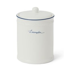 Lexington Icons Porcelain Cotton Holder, White/Blue