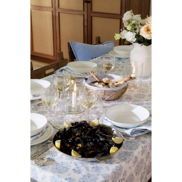 Lexington Stoneware Wavy Vase, White