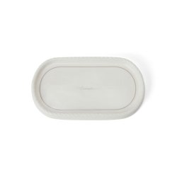Lexington Icons Porcelain Cosmetic Tray, White/Beige