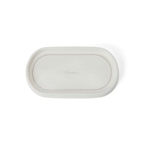 Lexington Icons Porcelain Cosmetic Tray, White/Beige