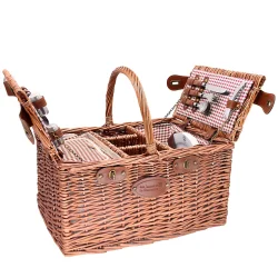 Saint German Picnic Basket, Red, 4 personer