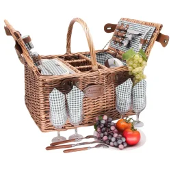 Saint German Picnic Basket, Green, 4 personer