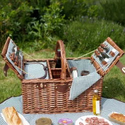 Saint German Picnic Basket, Green, 4 personer