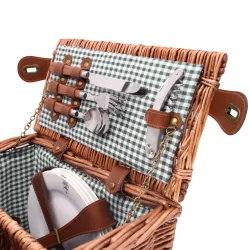 Saint German Picnic Basket, Green, 4 personer