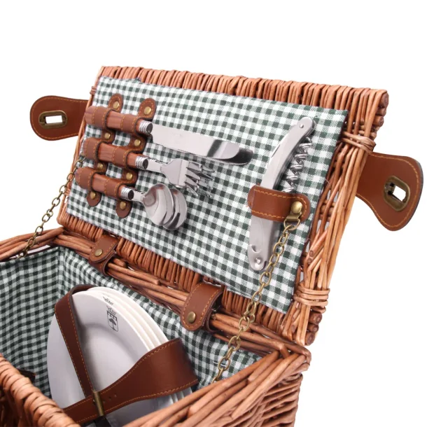 Saint German Picnic Basket, Green, 4 personer