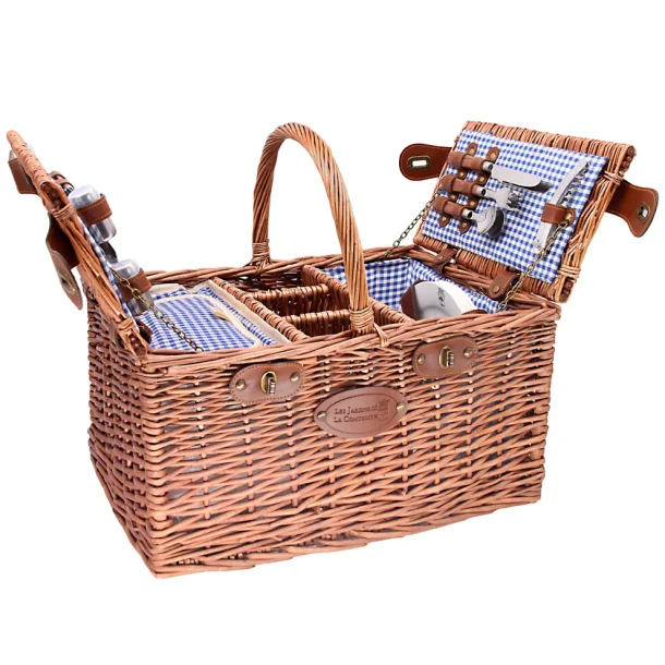 Saint German Picnic Basket, Blue, 4 personer