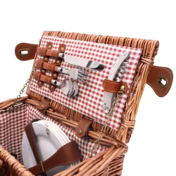 Saint German Picnic Basket, Red, 4 personer