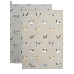 Sophie Allport Lay A Little Egg Tea Towels (Set of 2)