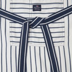Lexington Stribet Forkl�de, hvid/bl�