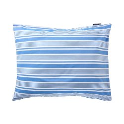 Lexington Senges�t i bomuldspoplin med hvide og bl� striber, 140 x 200 cm