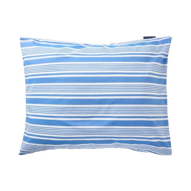 Lexington Senges�t i bomuldspoplin med hvide og bl� striber, 140 x 200 cm