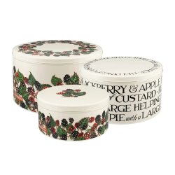 Emma Bridgewater Blackberry Set Of 3 Round Cake Tins