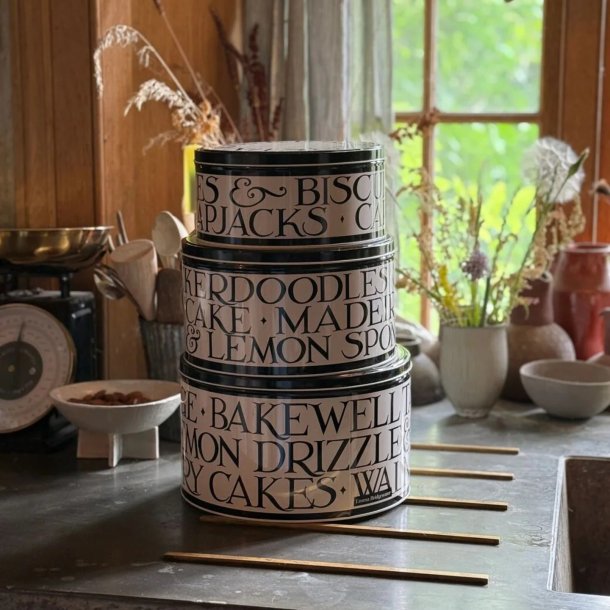 Emma Bridgewater Black Toast Set Of 3 Round Cake Tins