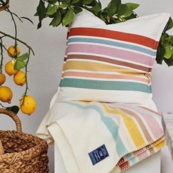 Lexington Multi Color Striped Linnen/cotton pudebetr�k