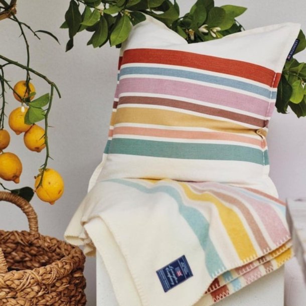 Lexington Multi Color Striped Linnen/cotton pudebetr�k