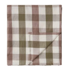 Lexington Checked Linen/Cotton Tablecloth, 150 x 350 cm