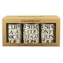 Emma Bridgewater Black Toast set of 3