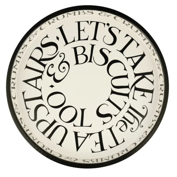 Emma Brigewater DeepWell Tray, Black Toast