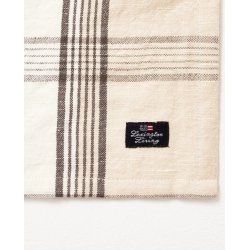 Lexington Checked tablecloth in linen blend, 150 x 250 cm