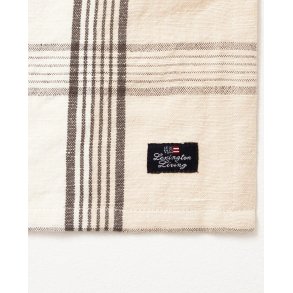 Lexington Checked tablecloth in linen blend, 150 x 250 cm