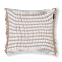 Lexington Heavy striped organic cotton pudebetr�k, beige/white