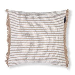 Lexington Heavy striped organic cotton pudebetr�k, beige/white