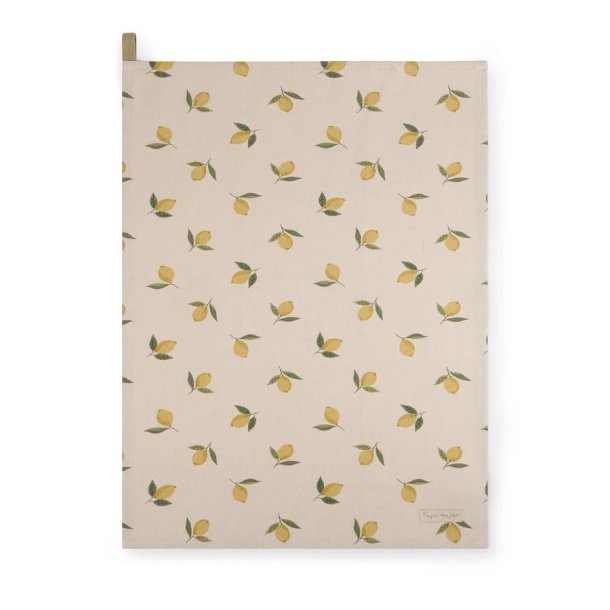 Sophie Allport Lemon Linen Tea Towel