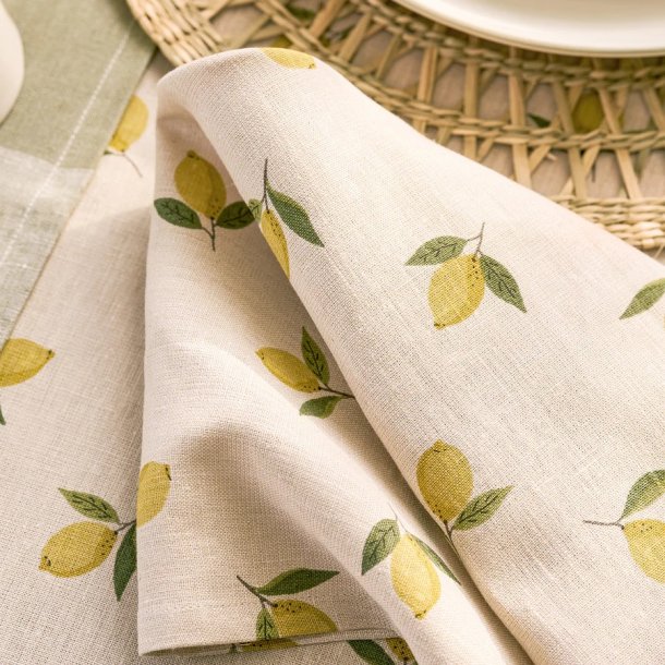 Sophie Allport Lemons Linen Napkins (Set of 4)