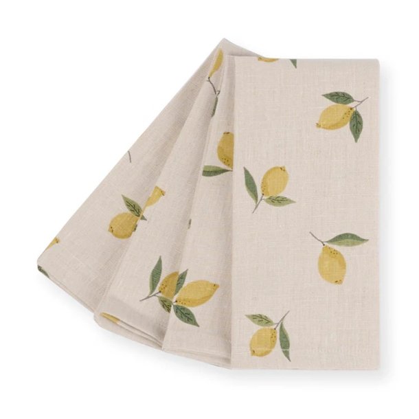 Sophie Allport Lemons Linen Napkins (Set of 4)