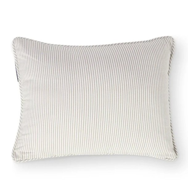 Lexington Striped Beige Organic Cotton Pude